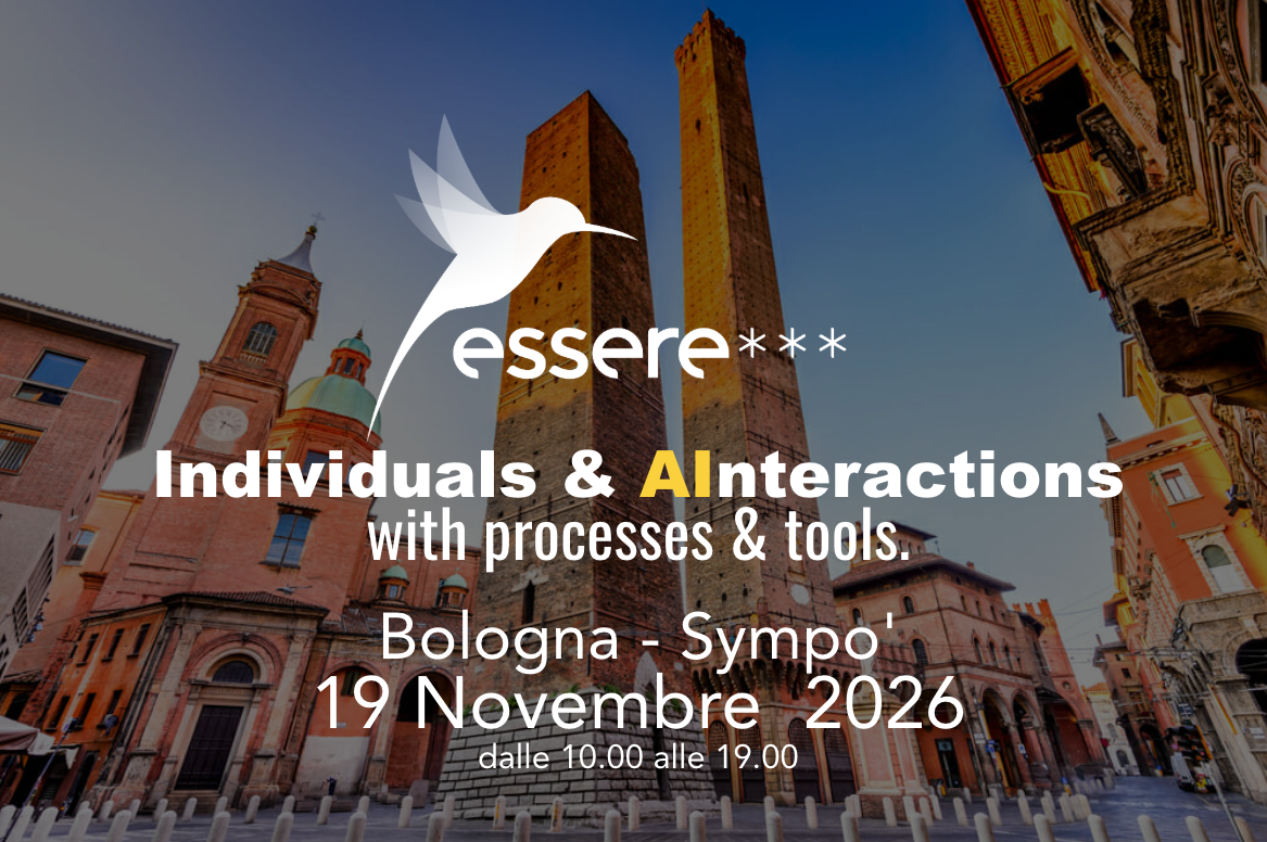 Essere * * * — Individuals & AInteractions with processes & tools. Bologna, 19 novembre 2026